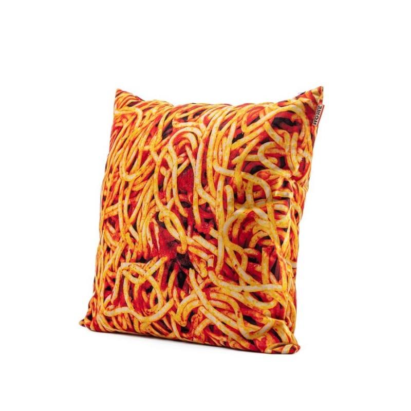 SELETTI TOILETPAPER Kussen 67 x 67 cm - Spaghetti