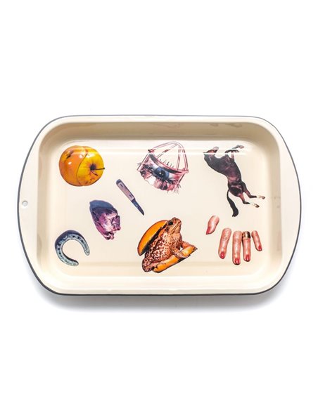 SELETTI TOILETPAPER Bord 56 x 29 cm Email