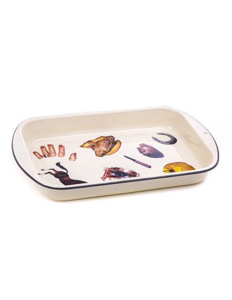 SELETTI TOILETPAPER Bord 56 x 29 cm Email