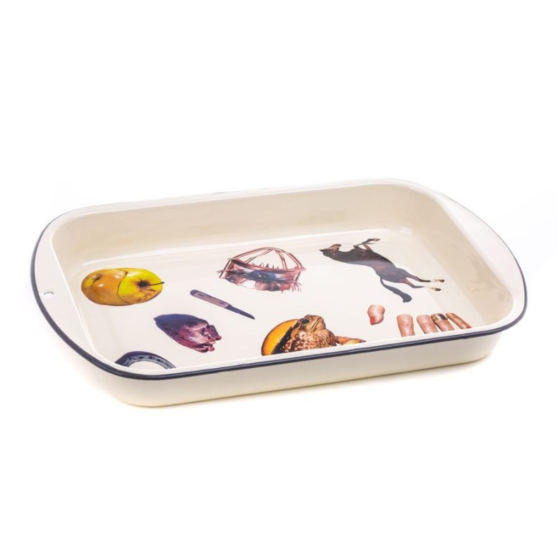 SELETTI TOILETPAPER Bord 56 x 29 cm Email