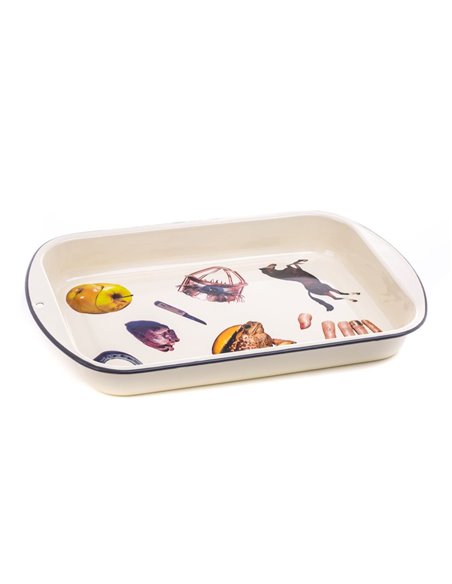 SELETTI TOILETPAPER Bord 56 x 29 cm Email