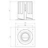 BRICK IN THE WALL Pixo R 50 IP54 Bathroom LED 500 lm remote driver WARMDIM