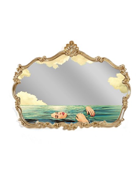 SELETTI BAROQUE MIRROR Spiegel 120 x 7 x 90 cm met PU en MDF Frame