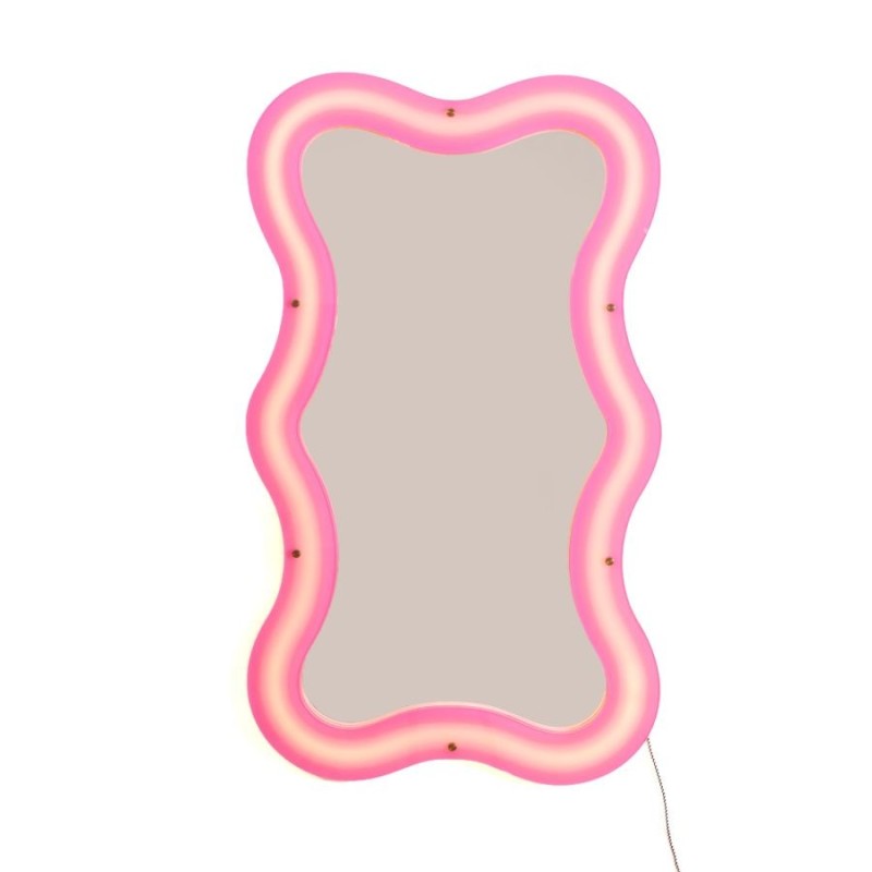 SELETTI SUPERCURVE Spiegel 59,77 x 102,55 x 4 cm met Helder Frame