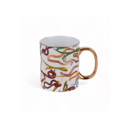 SELETTI TOILETPAPER Mug Ø 10 cm Porcelain - Snakes