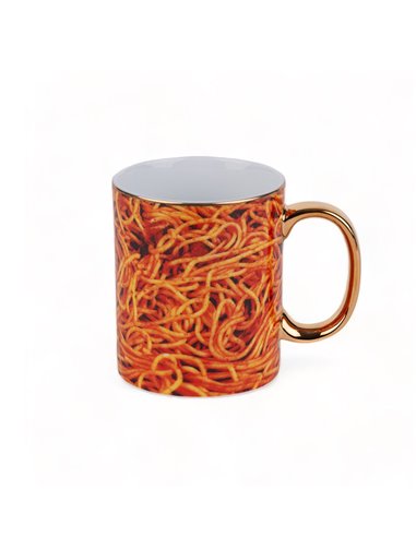 SELETTI TOILETPAPER Mok Ø 10 cm van Porselein - Spaghetti