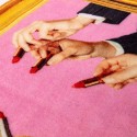 SELETTI TOILETPAPER Badmat 60 x 90 cm - Lipsticks