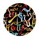 SELETTI TOILETPAPER Tapijt ø 200 cm in Polyester - Snakes