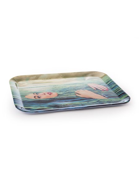 SELETTI TOILETPAPER Serveerschaal 32 x 43,5 cm uit Melamine - Sea Girl