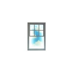 SELETTI WINDOWS LAMP Lamp 57 x 90 x 4,5 cm Wood and Acrylic - Loft Window