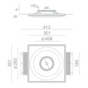BRICK IN THE WALL Touch-It 111 IP20 LED 2000 lm CRI80