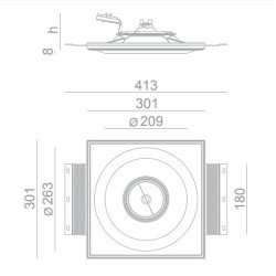 BRICK IN THE WALL Touch-It 111 IP20 LED 2000 lm CRI80