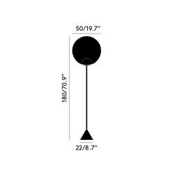 Tom Dixon Globe Cone 50Cm Floor Led floor lamp