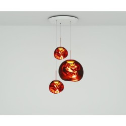 Tom Dixon Melt Trio Round Led suspension lamp