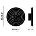 Tom Dixon Press Surface Large plafondlamp / wandlamp