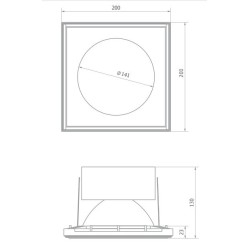 BRICK IN THE WALL Zerodix 140 IP20 LED 2000 lm CRI80