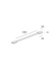 Wever & Ducré ILANE MINI CONNECTOR STRIP TO STRIP WIRED