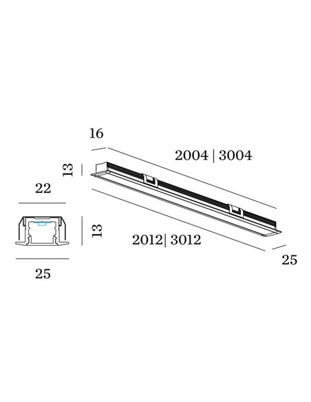 Wever & Ducré ILANE RECESSED 4.0 3.0M Plafondlamp