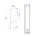 BRICK IN THE WALL Move In IP20 LED 500LM 230VAC WARMDIM