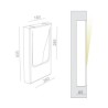 BRICK IN THE WALL Move In IP20 LED 500LM 230VAC WARMDIM