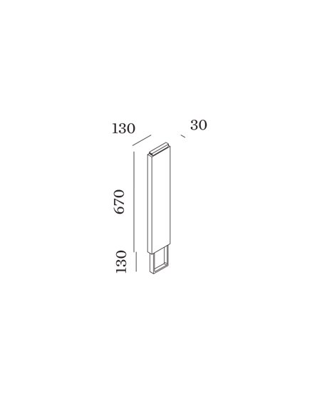 Wever & Ducré with concrete ground fixation BASE 800