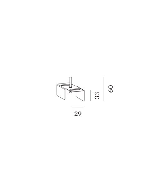 Wever & Ducré 48V DALI tracks | recessed Mounting Bracket 