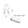 Wever & Ducré 48V DALI tracks | recessed Track Profile 1m