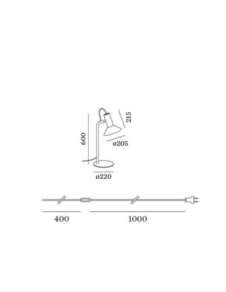 Wever & Ducré ROOMOR TABLE 1.0 Shade 1.0 Tischlampe