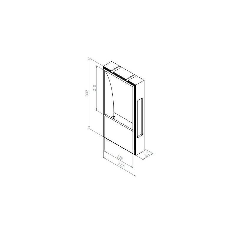 BRICK IN THE WALL Medium IP20 LED 500LM 230VAC WARMDIM
