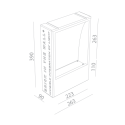 BRICK IN THE WALL Big IP54 Outdoor LED 800LM 230VAC
