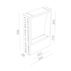 BRICK IN THE WALL Big IP54 Outdoor LED 800LM 230VAC