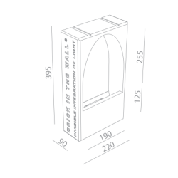 BRICK IN THE WALL Moor 2 IP54 Outdoor LED 800LM 230VAC