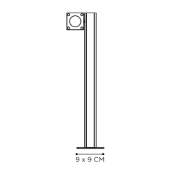 Royal Botania Q-Bic Bollard 60cm - 1 lamp