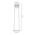 Royal Botania Rusty Tuinpaal 70cm LED