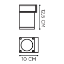 Royal Botania Q-Bic Wall 1 Lamp 220V  Wandlamp