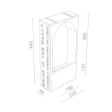 BRICK IN THE WALL Moor 4 IP54 Bathroom LED 800LM 230VAC