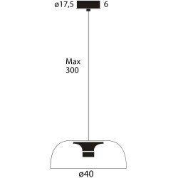 Lumina Tia 400 suspension lamp