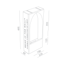 BRICK IN THE WALL Moor Large 2 IP54 Bathroom LED 800LM 230VAC