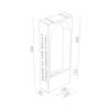 BRICK IN THE WALL Moor Large 4 IP20 LED 900LM 230VAC WARMDIM