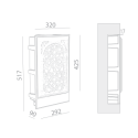 BRICK IN THE WALL Frame IP20 LED 900LM 230VAC WARMDIM