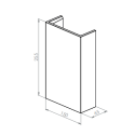 BRICK IN THE WALL Onyx H Duo IP20 LED 2x500LM 230VAC WARMDIM