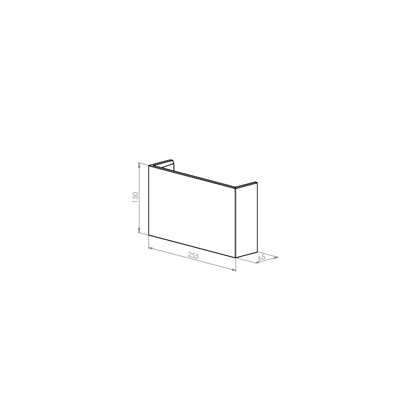 BRICK IN THE WALL Onyx L Duo IP20 LED 2x500LM 230VAC WARMDIM