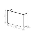 BRICK IN THE WALL Onyx L Mono IP20 LED 900LM 230VAC WARMDIM