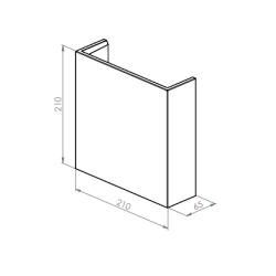 BRICK IN THE WALL Onyx M Mono IP20 LED 900LM 230VAC WARMDIM