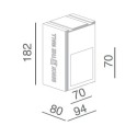 BRICK IN THE WALL Mini Square LED DIM 100LM IP54 Outdoor