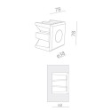 BRICK IN THE WALL Pica 3 LED DIM 100LM IP54 Bathroom