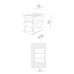 BRICK IN THE WALL Pica 3 LED DIM 100LM IP54 Bathroom