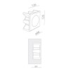 BRICK IN THE WALL Pica 8 LED DIM 100LM IP54 Bathroom