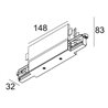 Delta Light TRACK 3F DIM H MIDDLE SUPPLY