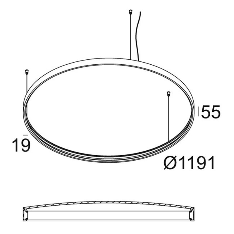 Delta Light SUPERLOOP PLUS HC 120 MDL Hanglamp